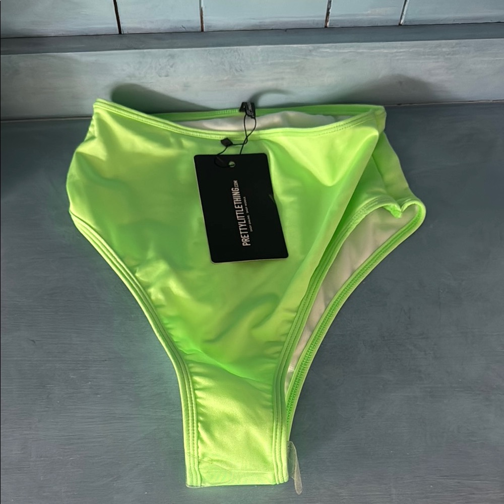 PrettyLittleThing Lime Bikini Bottom